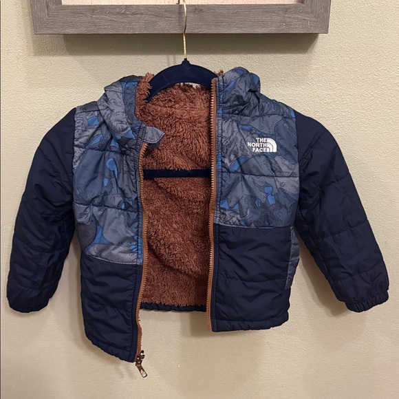 The North Face Blue and Brown Hooded Jacket - Picture 1 of 11